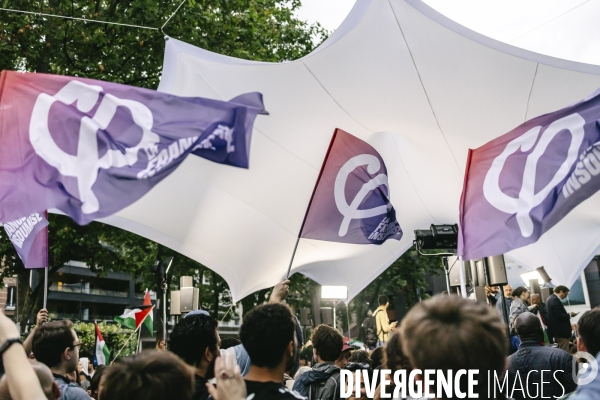 Meeting du nouveau Front Populaire a Montreuil
