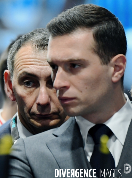Jordan Bardella visite le salon Eurosatory