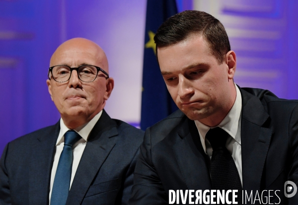 Elections Legislatives / Eric Ciotti avec Jordan Bardella