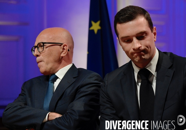 Elections Legislatives / Eric Ciotti avec Jordan Bardella