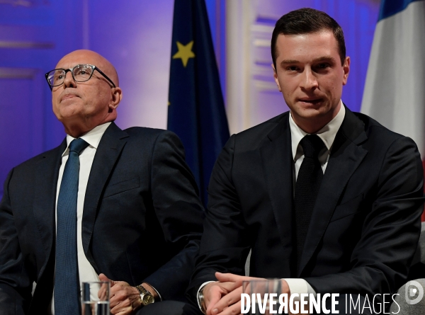 Elections Legislatives / Eric Ciotti avec Jordan Bardella