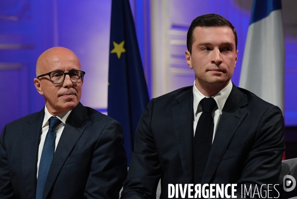 Elections Legislatives / Eric Ciotti avec Jordan Bardella