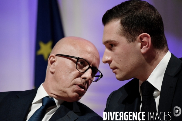 Elections Legislatives / Eric Ciotti avec Jordan Bardella