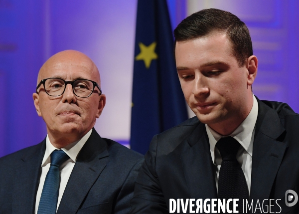 Elections Legislatives / Eric Ciotti avec Jordan Bardella