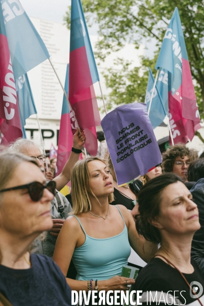 Meeting de campagne du Nouveau Front populaire