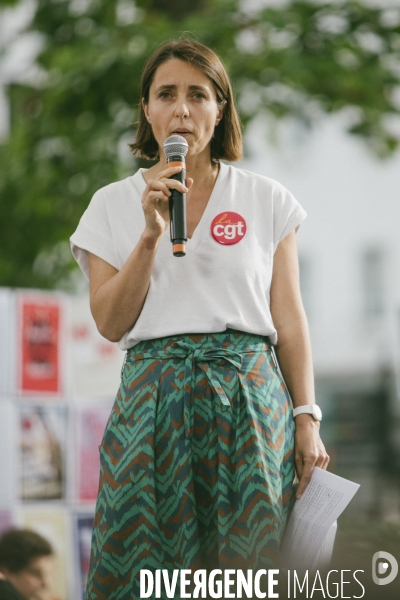 Meeting de campagne du Nouveau Front populaire