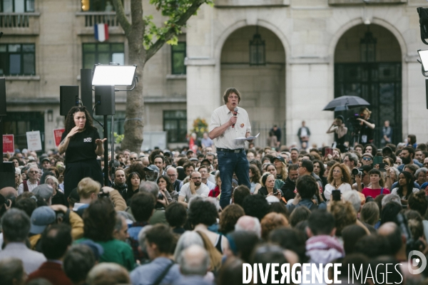 Meeting de campagne du Nouveau Front populaire