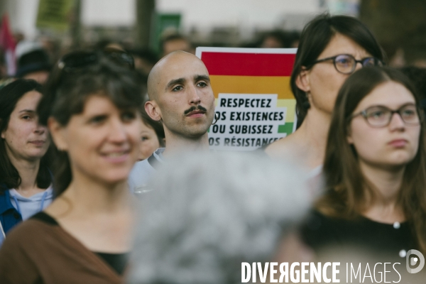 Meeting de campagne du Nouveau Front populaire