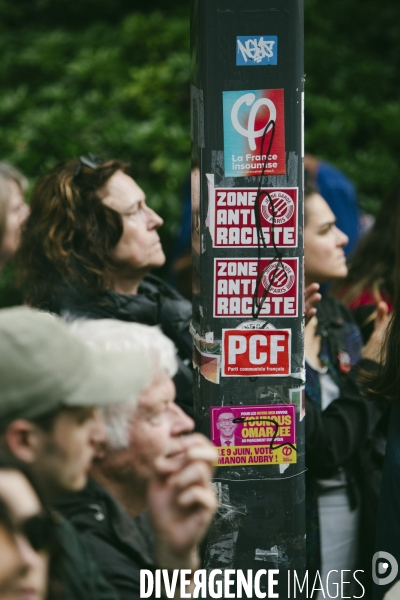 Meeting de campagne du Nouveau Front populaire