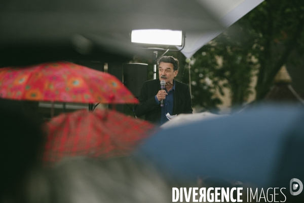 Meeting de campagne du Nouveau Front populaire