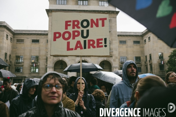 Meeting de campagne du Nouveau Front populaire