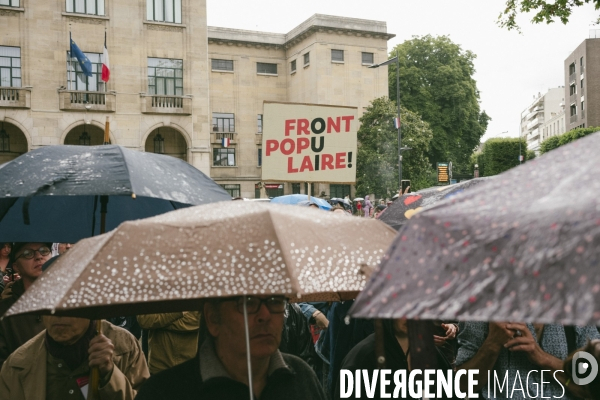 Meeting de campagne du Nouveau Front populaire