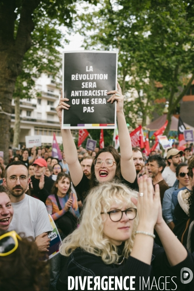 Meeting de campagne du Nouveau Front populaire