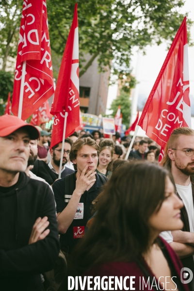 Meeting de campagne du Nouveau Front populaire
