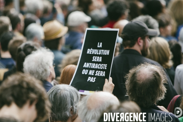 Meeting de campagne du Nouveau Front populaire