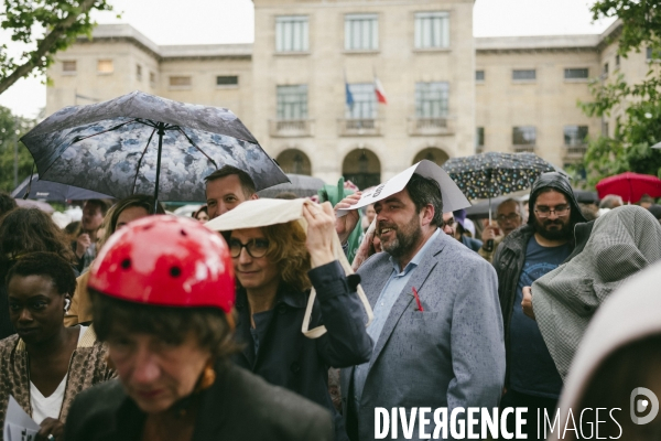 Meeting de campagne du Nouveau Front populaire
