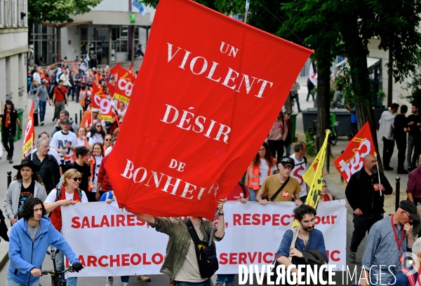 Manifestation contre l extrême droite à l appel des syndicats de la culture