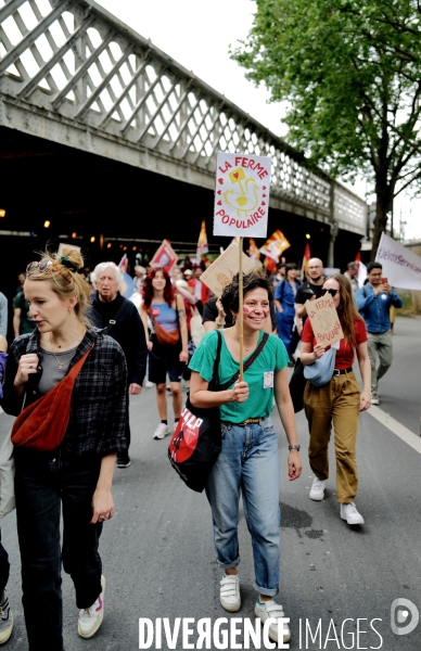 Manifestation contre l extrême droite à l appel des syndicats de la culture