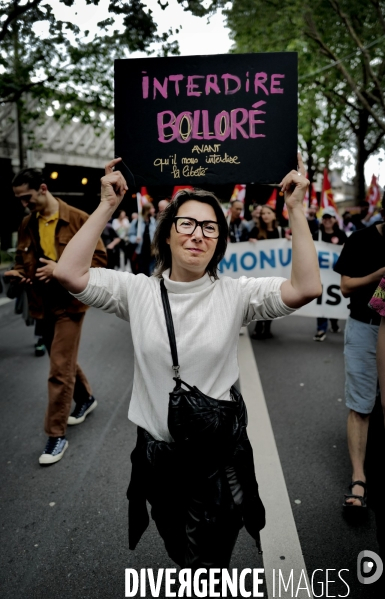 Manifestation contre l extrême droite à l appel des syndicats de la culture