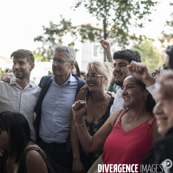 Amine Kessaci en campagne pour le Front populaire