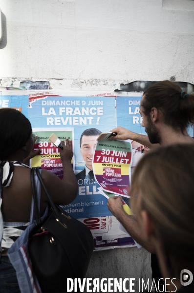 Amine Kessaci en campagne pour le Front populaire