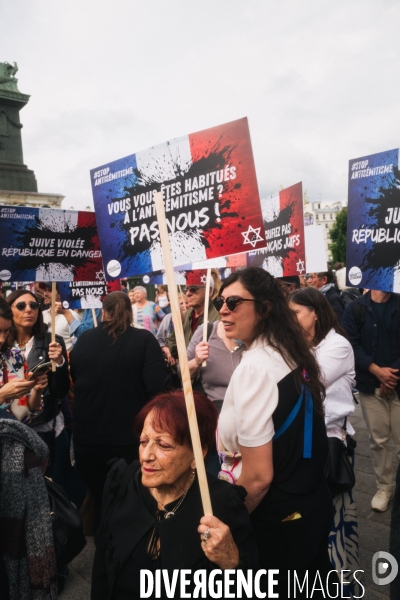 Rassemblement contre lantisémitisme et les violences sexistes et sexuelles
