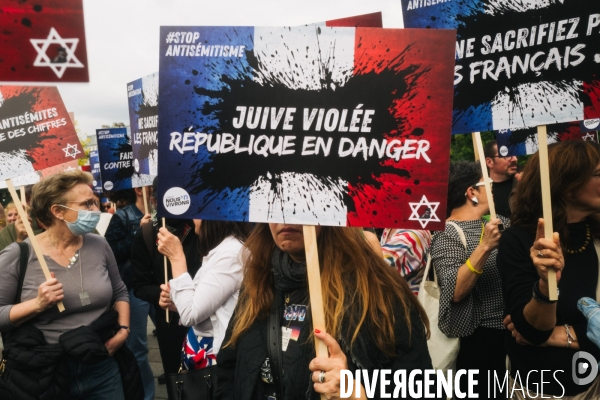 Rassemblement contre lantisémitisme et les violences sexistes et sexuelles