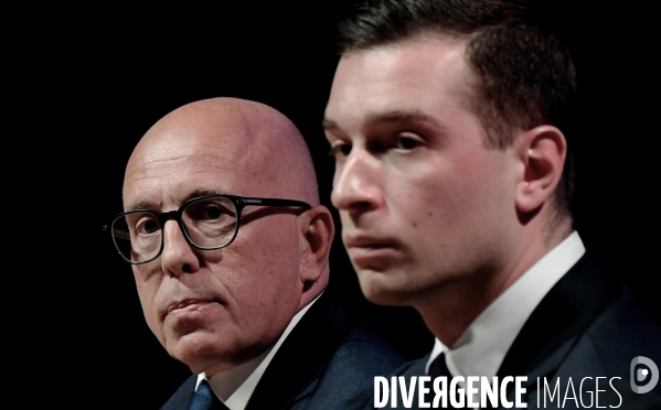Elections Legislatives / Eric Ciotti avec Jordan Bardella