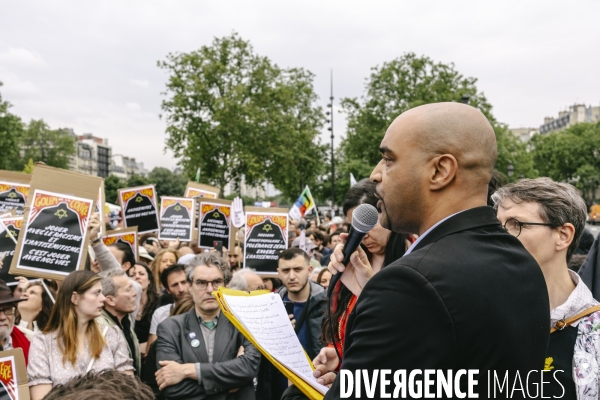 Rassemblement contre l’antisémitisme