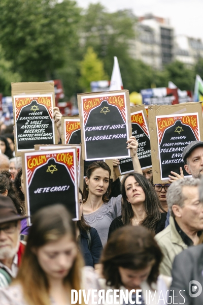 Rassemblement contre l’antisémitisme