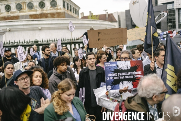 Rassemblement contre l’antisémitisme