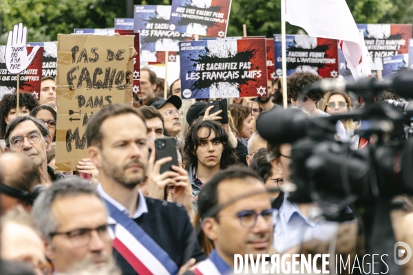 Rassemblement contre l’antisémitisme