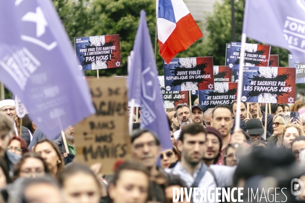 Rassemblement contre l’antisémitisme