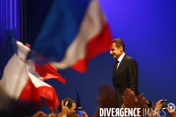 Nicolas sarkozy-soiree electorale a la mutualite