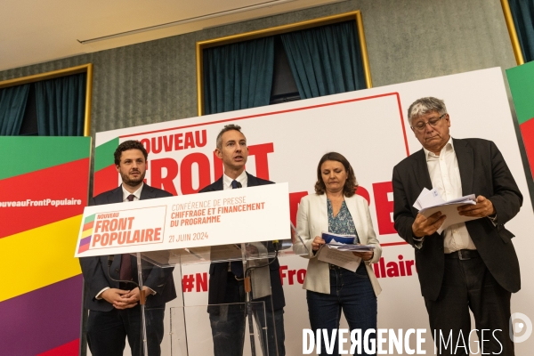 Conférence de presse  sur le chiffrage et le financement du programme du Nouveau Front Populaire