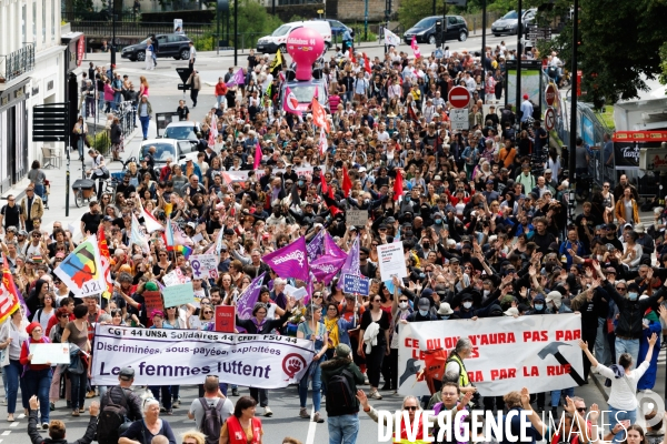 Manifestation contre l extreme droite à Nantes