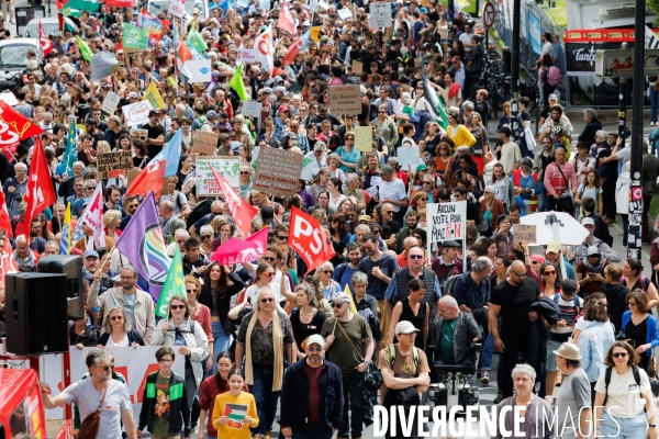 Manifestation contre l extreme droite à Nantes