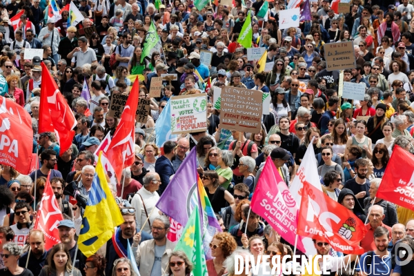 Manifestation contre l extreme droite à Nantes
