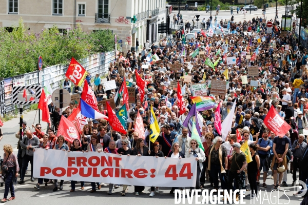 Manifestation contre l extreme droite à Nantes