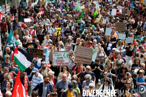 Manifestation contre l extreme droite à Nantes