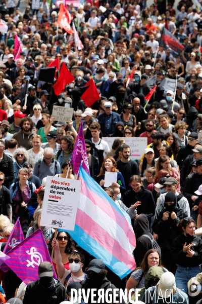 Manifestation contre l extreme droite à Nantes