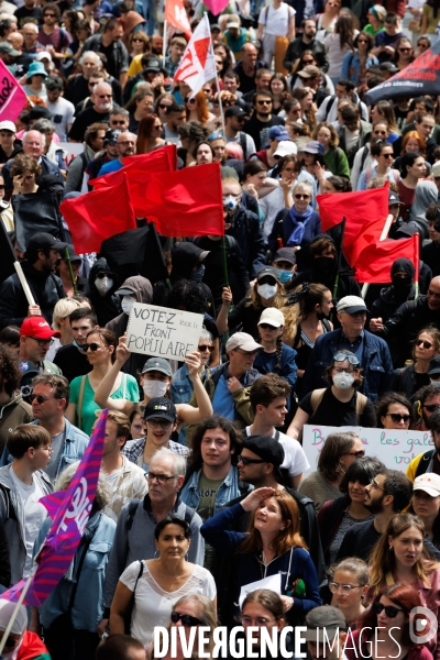 Manifestation contre l extreme droite à Nantes