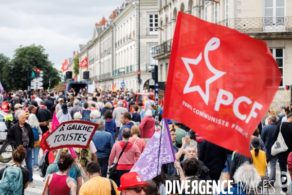 Manifestation contre l extreme droite à Nantes