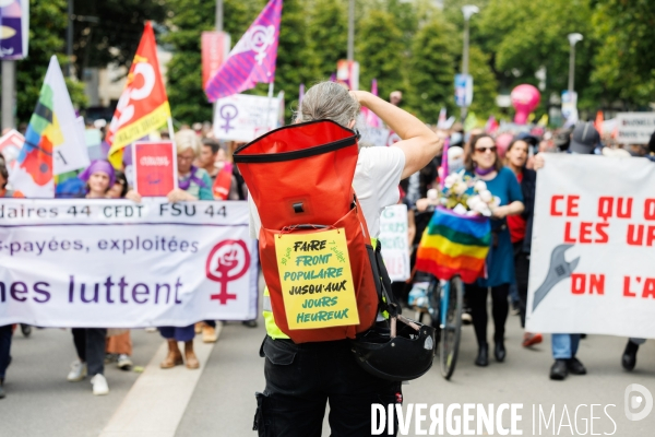 Manifestation contre l extreme droite à Nantes