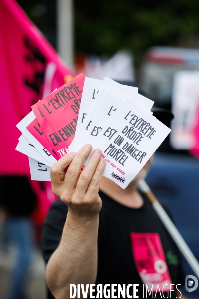 Manifestation contre l extreme droite à Nantes