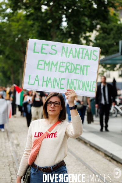 Manifestation contre l extreme droite à Nantes