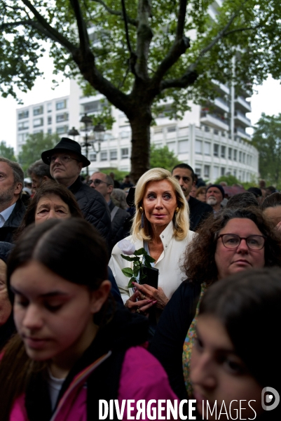 Rassemblement à courbevoie après le viol antisémite d une fillette de 12 ans