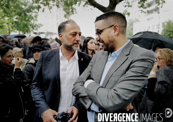 Rassemblement à courbevoie après le viol antisémite d une fillette de 12 ans