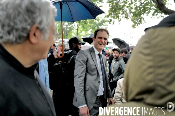 Rassemblement à courbevoie après le viol antisémite d une fillette de 12 ans