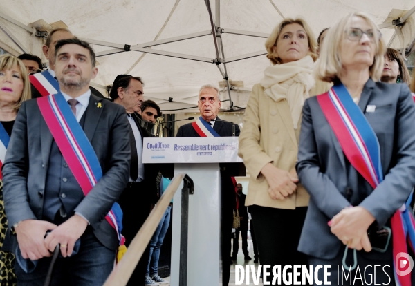 Rassemblement à courbevoie après le viol antisémite d une fillette de 12 ans